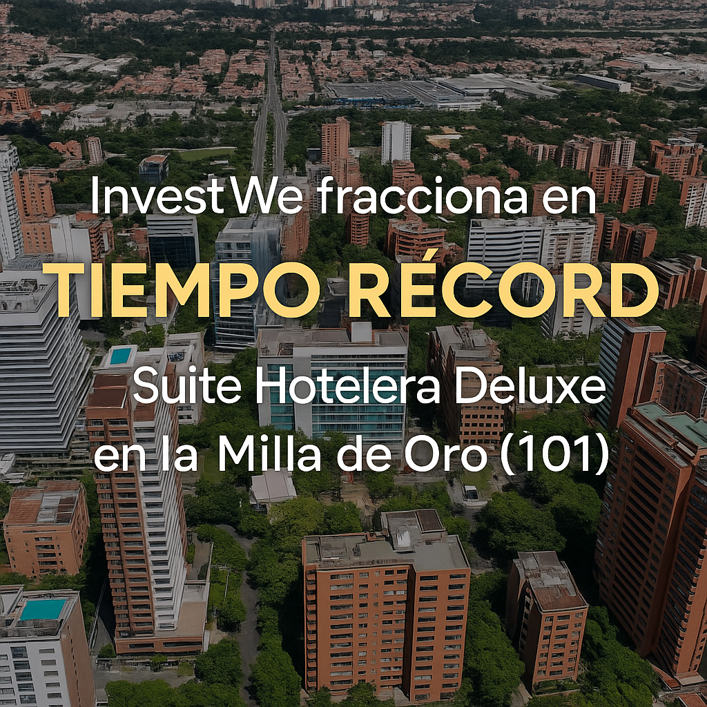 Investwe logra fraccionar en tiempo récord la suite hotelera deluxe en la milla de oro